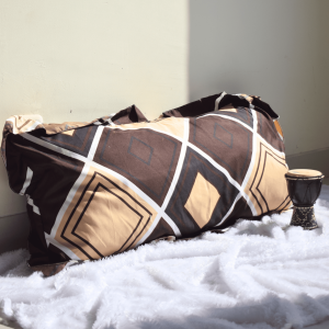Bantal Cinta Motif [BC01] - Stripy Browny